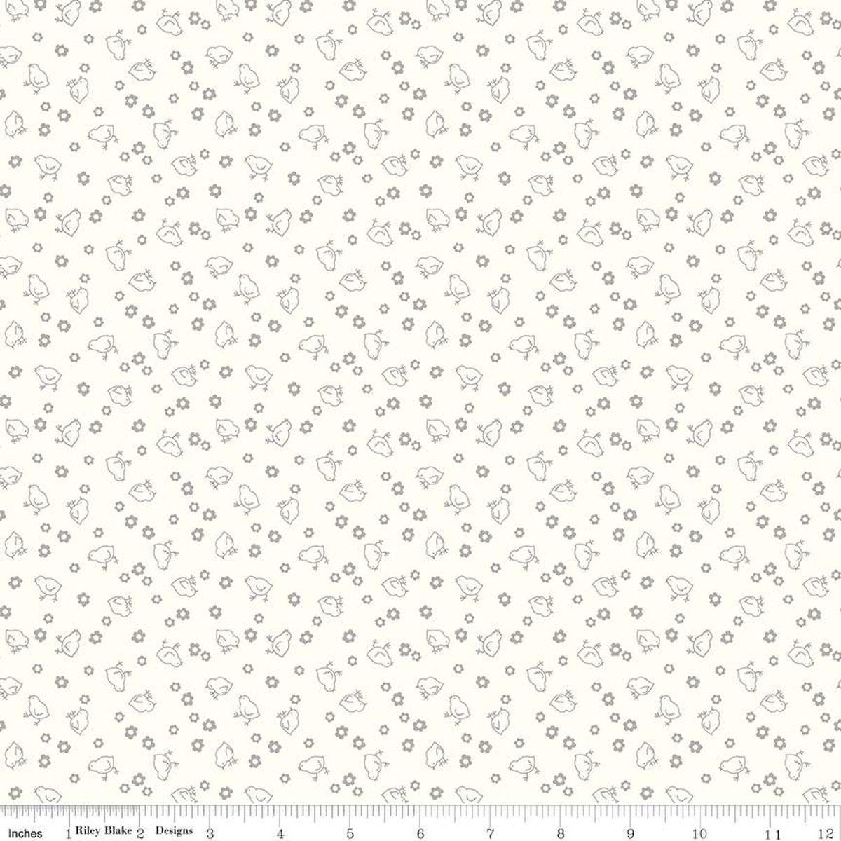 Hush Hush 2 Low Volume Chicks by Lori Holt for Riley Blake Designs ...