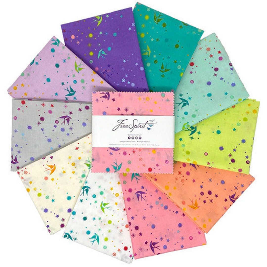 Tula Pink Fairy Dust 5 Inch Charm- 42 Pieces - for Free