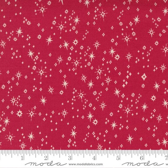 Good News Great Joy Starry Snowfall in Holly Red Good News Great Joy Starry Snowfall in Holly Red