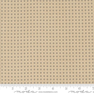 Rouenneries Trois Tresor Dots Oyster by French General for Moda Fabrics 13968 17 Sold in HALF yard increments