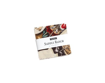 Saddle Ranch Mini Charm Pack 42 Pieces by Moda Fabrics 33790MC