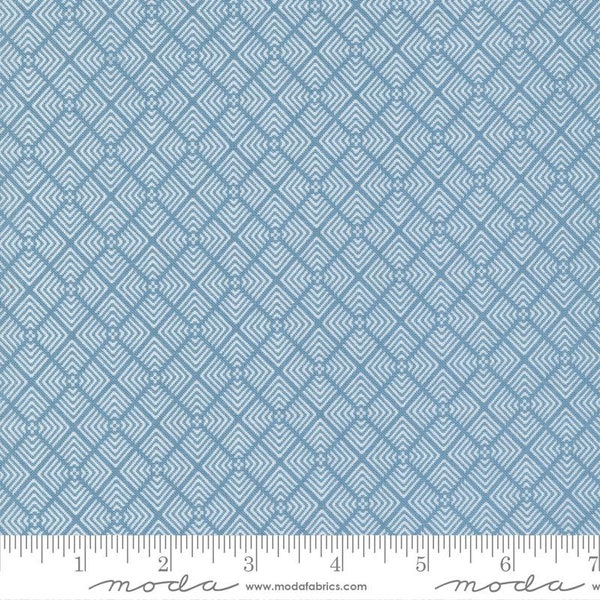 Old Glory Liberty Square Sky by Lella Boutique for Moda fabrics 5203 13 Sold in HALF yard increments