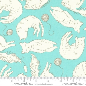 Here Kitty Kitty: Sleepy Time in Aqua Here Kitty Kitty: Sleepy Time in Aqua