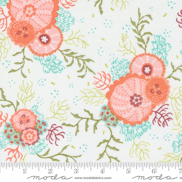 Various End of Bolt Cuts The Sea and Me Floral Cloud by Stacy Iest Hsu for Moda Fabrics 20793 11