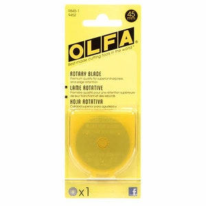60mm Rotary Cutter Blades X 5 Pack for Olfa Etc by Taskar 