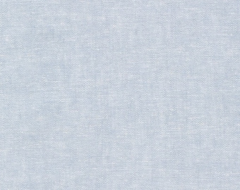Essex Yarn Dyed Linen color Chambray by Robert Kaufman E064-1067 Sold in HALF yard increments