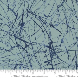 Collage Abstract Painting Sky by Janet Clare for Moda Fabrics 16958 14 Sold in HALF yard increments