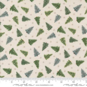 Winter Friends Tossed Trees Snowy White by Deb Strain for Moda Fabrics 56136 11 Sold in HALF yard increments