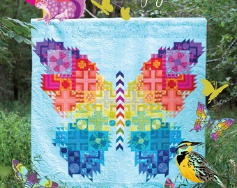 The Butterfly Quilt 2nd Edition Pattern by Tula Pink PTTP09.2  This is a PAPER pattern