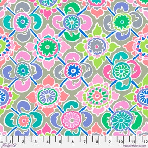 Kaffe Fassett Collective February 2023 Tudor Pastel Kaffe Fassett Free Spirit PWGP195.PASTEL Sold in HALF yard increments