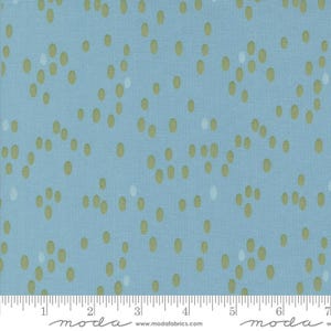 Olive You Dots Glacier by Zen Chic for Moda Fabrics 1882 15 Sold in HALF yard increments