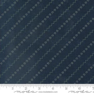 Daisy Lane Stripes Bluebell by Kansas Troubles Quilters for Moda Fabrics 9766 14 Fabric is sold in HALF YARD increments