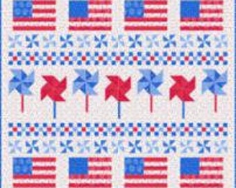 Holiday Americana Quilt Kit by Stacy Iest Hsu fo Moda Fabrics KIT20760