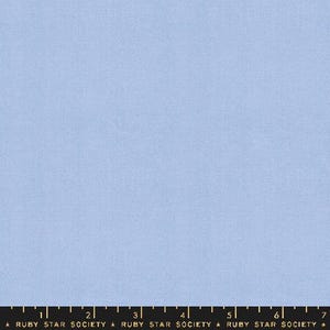 May include: A solid light blue fabric swatch. The fabric has a subtle texture and a slightly matte finish.