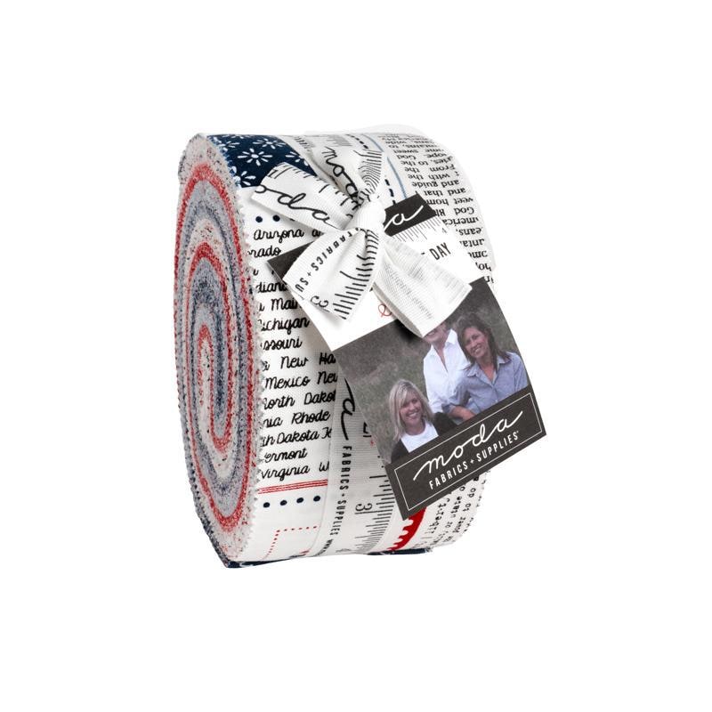 Independence Day Jelly Roll 40 Pieces by Sweetwater for Moda Fabrics ...