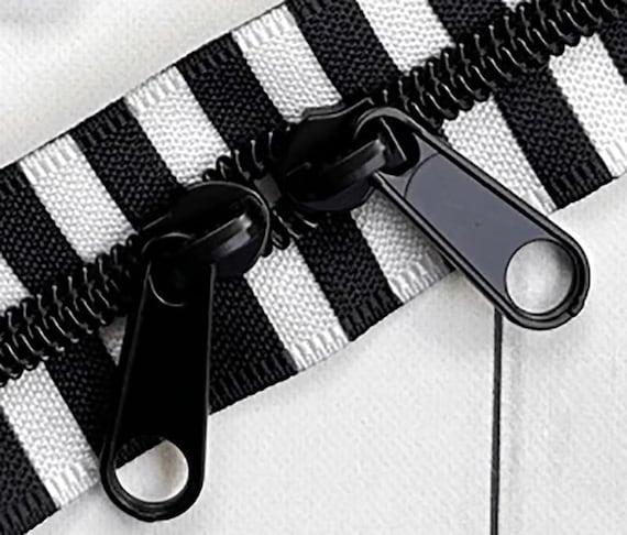 【WOOHWA】STRIPE ZIP SLIT OPS Tube Top Pocket Jumpsuit - Chevron Stripe - Final Sale