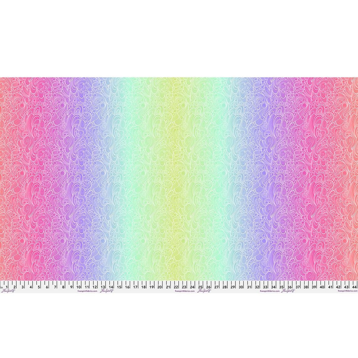 Pink Riptide Floral Reef Riptide Deep Dive by Tula Pink for Freespirit Fabrics ...