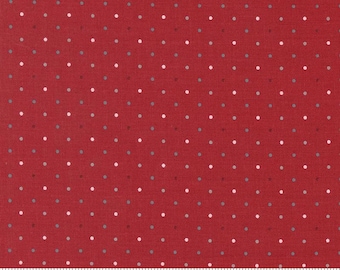 Old Glory Magic Dot Red by Lella Boutique for Moda fabrics 5206 15 Sold in HALF yard increments