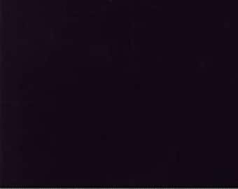 Black Moda bella cotton solid 9900 99 Black Solid  Sold in HALF yard increments