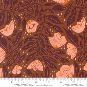 Folk & Lore Dancing Flowers Rust by Fancy That Design House for Moda Fabrics 45602 15 Sold in HALF yard increments