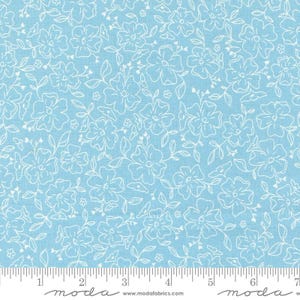 Dainty Meadow Dainty Doodles Sky by Heather Briggs of My Sew Quilty Life for Moda Fabrics 31743 22 Sold in HALF yard increments