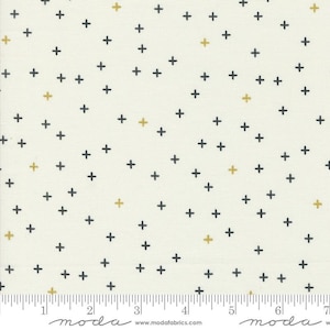 Shimmer Metallic A Bit of a Plus Ivory by Zen Chic for Moda Fabrics 1845 11M Sold in HALF yard increments
