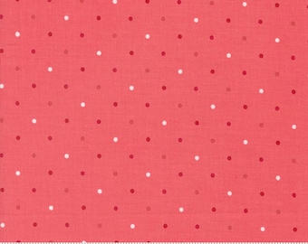 Magic Dot Raspberry (also part of Love Blooms) by Lella Boutique for Moda Fabrics 5230 33 This Fabric is sold in HALF YARD increments