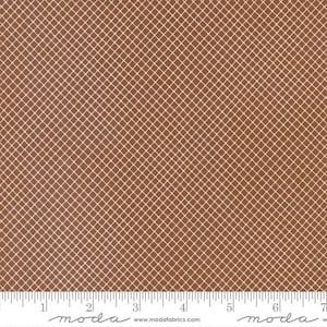 Quaint Cottage Crosscheck Mud by Gingiber of Dreamy Quilts for Moda Fabrics 48377 19 Sold in HALF yard Increments