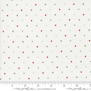 Magic Dot Christmas (Part of Bery and Pine) by Lella Boutique for Moda Fabrics 5230 38 This Fabric is sold in HALF YARD increments