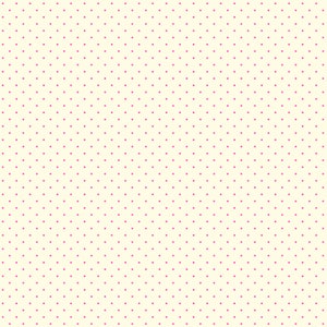 May include: A seamless pattern of small pink dots on a cream background.