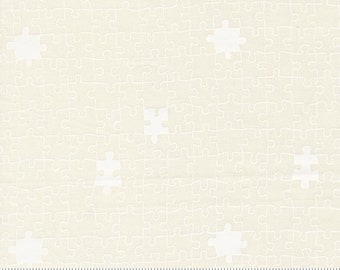 ABC XYZ Puzzle Cream by Stacy Iest Hsu for Moda Fabrics 20817 31 Fabric is sold in HALF Yard increments