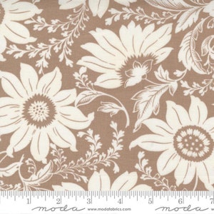 Christmas Stitched Large Flower Pinecone by Fig Tree and Co. for Moda Fabrics 20440 17 This fabric is sold in HALF YARD increments
