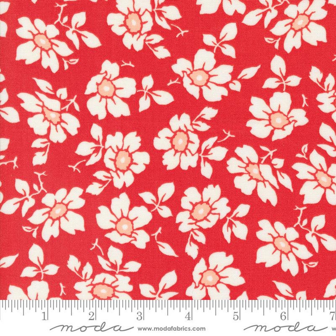 Jelly Jam Flour Sack Strawberry by Fig Tree and Co. for Moda Fabrics ...