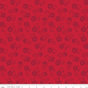 American Beauty Tonal Red by Dani Mogstad for Riley Blake Designs C14444-RED Fabric sold in HALF YARD increments.