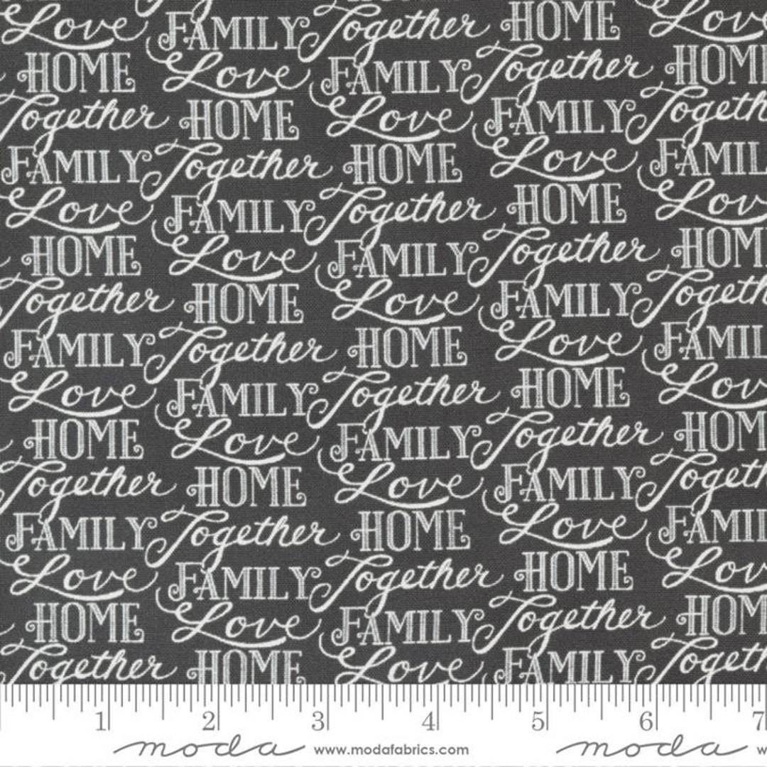 Happiness Blooms Words of Love Slate by Deb Strain for Moda