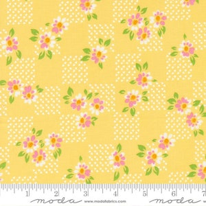 On the Bright Side Fields Lemon by Me & My Sister Designs for Moda Fabrics 22463 16 Sold in HALF yard increments