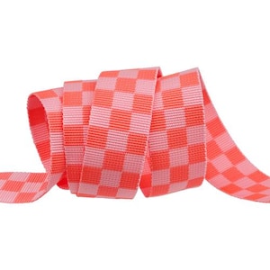 Check Please Lunar Tula Pink Webbing by Tula Pink for Renaissance Ribbons TKP-125-3Y-COL02