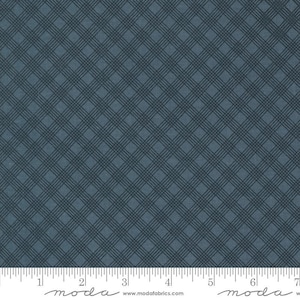 Snowman Gatherings IV Window Pane Lake by Primitive Gatherings for Moda Fabrics 49254 14 Sold in HALF yard increments