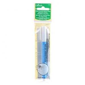 Water Erasable Marker Fine Tip from Clover 515CVC blue fabric marker disappears with water