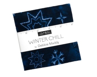Winter Chill Charm Pack 42 Pieces by Debbie Maddy for Moda Fabrics 48100PP