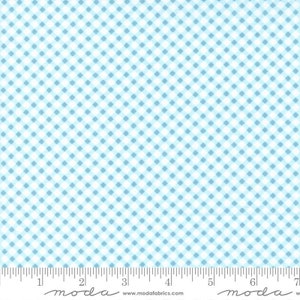 Ellie Gingham Blue by Brenda Riddle of Acorn Quilts for Moda Fabrics 18765 22 Sold in HALF yard increments