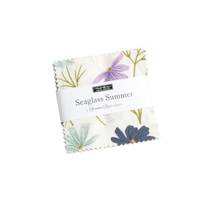 Seaglass Summer Mini Charm Pack 42 Pieces by Sweetfire Road for Moda Fabrics 43180MC