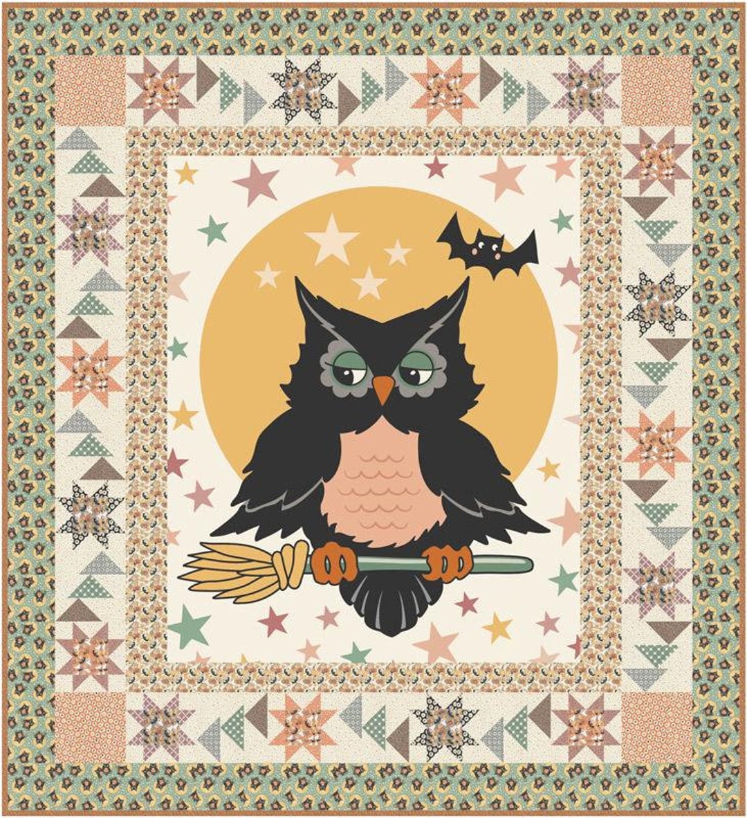 Owl O Ween Owl Be Seeing You Quilt Kit by Urban Chiks for Moda Etsy