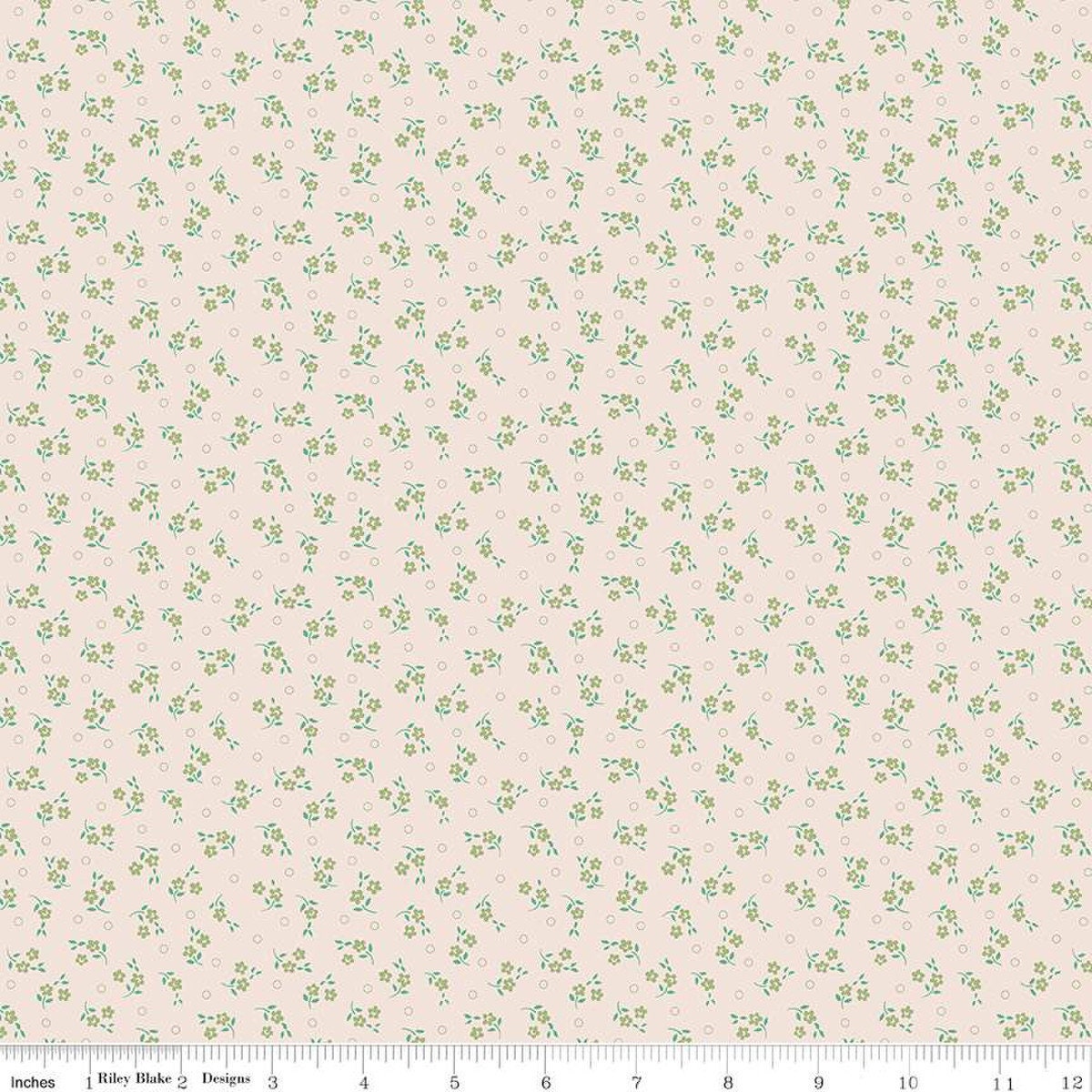 Mercantile Delightful Background Lettuce by Lori Holt of Bee in my Bonnet for Riley Blake Design C14403-LETTUCE Sold in HALF yard increments