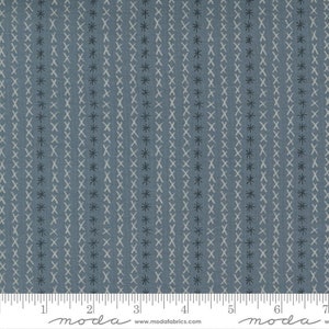 Dandi Duo Criss Cross Stripe Graphite by Robin Pickens for Moda Fabrics 48755 17 Sold in HALF yard increments