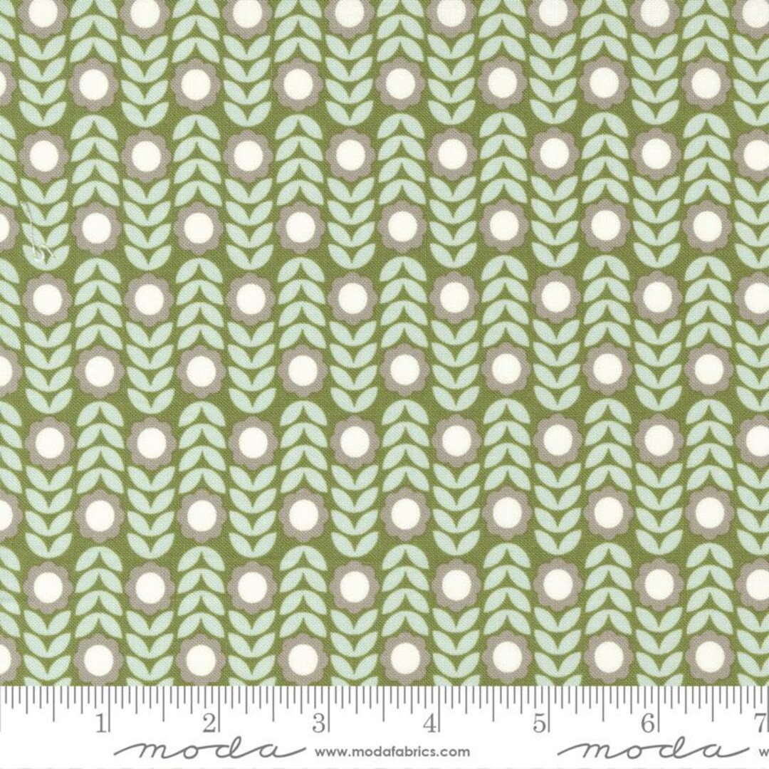 Main Street Flower Shop Grass by Sweetwater for Moda Fabrics 55646 13 ...
