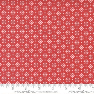 Emma Floret Geranium by Sherri and Chelsi for Moda Fabrics 37634 13 Sold in HALF yard increments