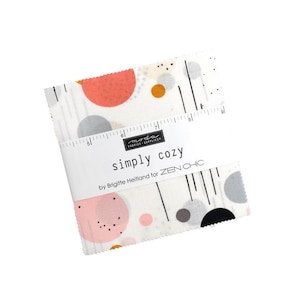 Simply Cozy Charm Pack 42 Pieces by Brigitte Heitland for Zen Chic for Moda Fabrics 1890PP
