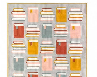 Book Nook Quilt Pattern by Pen and Paper Patterns Finished Size: 64 1/2" x 70 1/2" PPP 36 This is a PAPER pattern