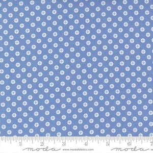 Sunwashed Pomegranate Dots Sky by Corey Yoder for Moda Fabrics 29166 40 This fabric is sold in HALF Yard Increments